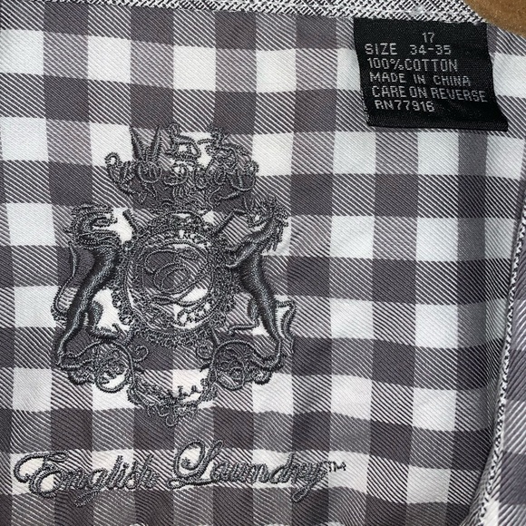 English Laundry 17 34/35 button down - Picture 3 of 3
